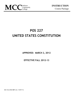 POS 227 United States Constitution