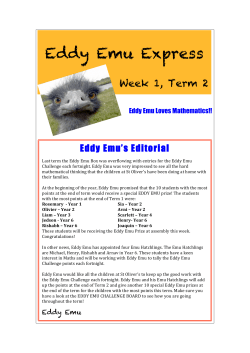 Eddy Emu Express - St Oliver`s Primary