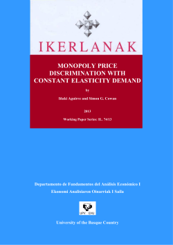 monopoly price discrimination with constant elasticity demand