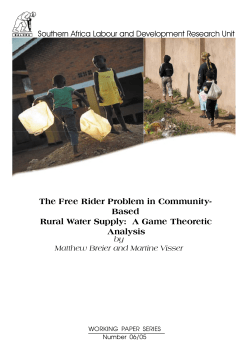 The Free Rider Problem in Community