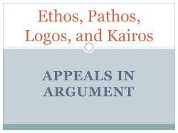Ethos, Pathos, and Logos