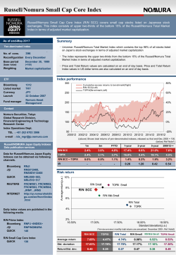 Russell/Nomura Small Cap Core