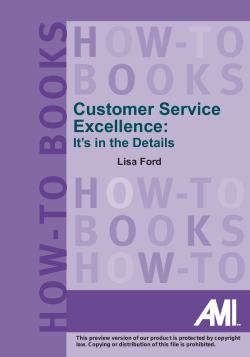 Customer Service Excellence