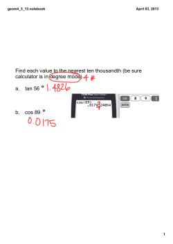 Example 2 Find each value to the nearest ten thousandth (be sure