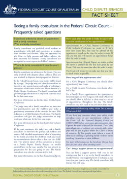 - Federal Circuit Court of Australia