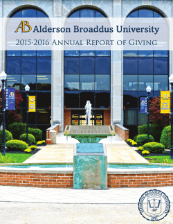 2015-2016 Annual Report of Giving