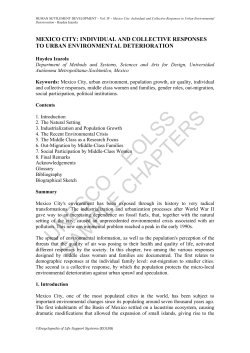 Mexico City: Individual and Collective Responses to
