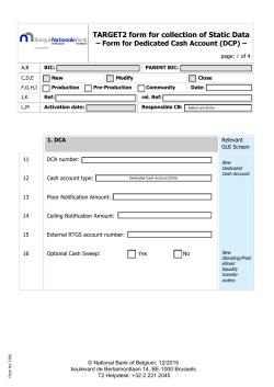 7100 - Form for Dedicated Cash Accounts (DCA) for DCP