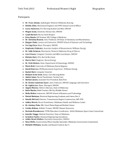Tech Trek 2015 Professional Women`s Night Biographies Participants:
