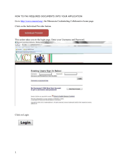 1 Go to http://www.mncred.org/, the Minnesota Credentialing