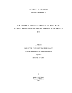 How university administrators made decisions