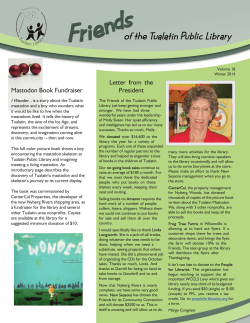 Mastodon Book Fundraiser Letter from the President