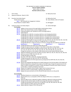 I. II. - UNC Asheville