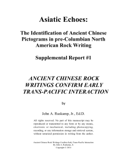 Asiatic Echoes - Utah Rock Art Research Association