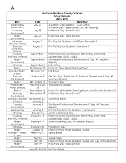 Jackson-Madison County Schools 2016