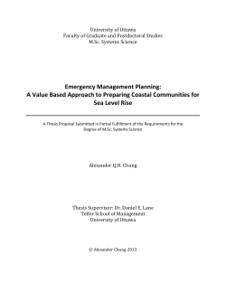 Emergency Management Planning: A Value Based - C