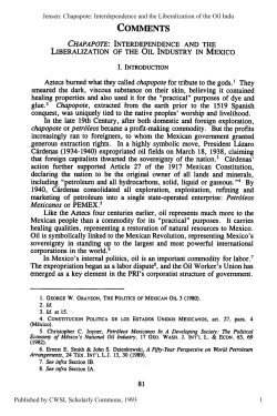Interdependence and the Liberalization of the Oil Industry in Mexico