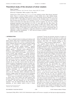 Theoretical study of the structure of silver clusters