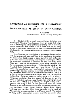literature as reference for a philosophy of man-and