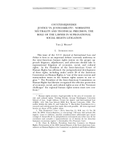 counter-rejoinder: justice vs. justiciability?: normative neutrality and