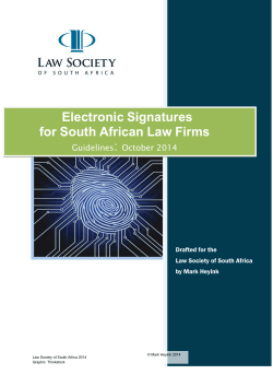 Electronic Signatures for South African Law Firms