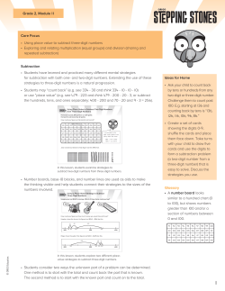 Ideas for Home &bull; Ask your child to count back by tens or hundreds