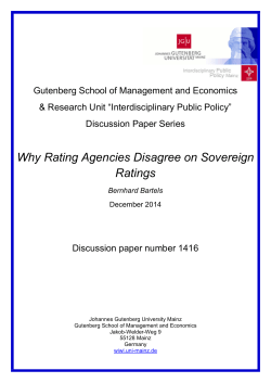 Why Rating Agencies Disagree on Sovereign Ratings