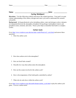 Cycling WebQuest: