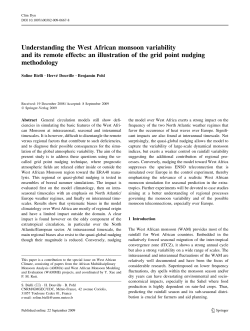 Understanding the West African monsoon variability and its remote