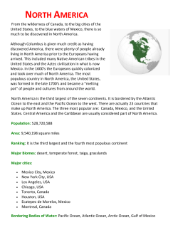 North America - NJE Third Grade