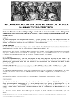 MAGNA CARTA - 2015 -