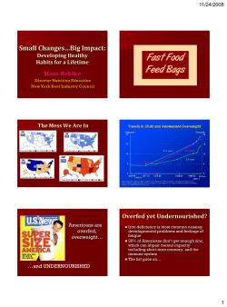 Fast Food Feed Bags - New York Beef Council
