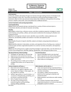 Understanding By Design Unit Plan