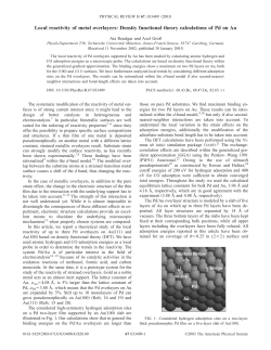Local reactivity of metal overlayers: Density functional theory