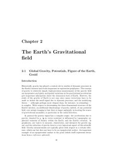 The Earth`s Gravitational field