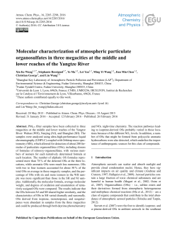 Molecular characterization of atmospheric particulate organosulfates