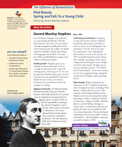 Gerard Manley Hopkins 1844&ndash;1889 Pied Beauty Spring and Fall: To