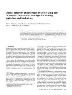 Optical detection of honeybees by use of wing