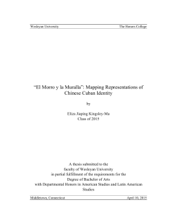 "El Morro y la Muralla": Mapping Representations of