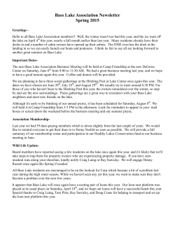 Bass Lake News---April-2015