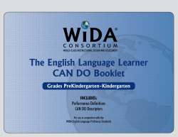CAN DO Descriptors