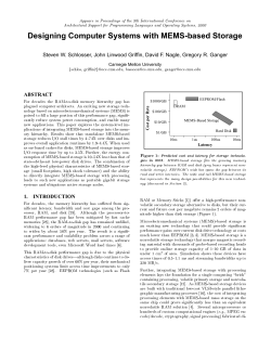 Designing Computer Systems with MEMS-based Storage