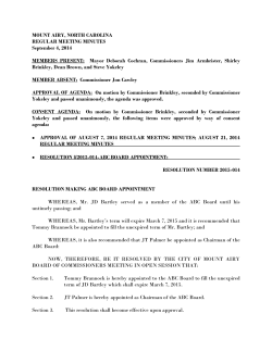 MOUNT AIRY, NORTH CAROLINA REGULAR