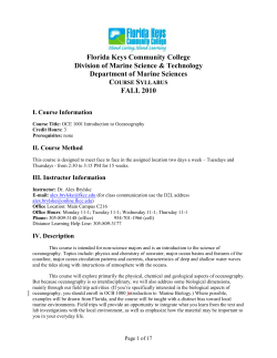 Florida Keys Community College Division of Marine Science
