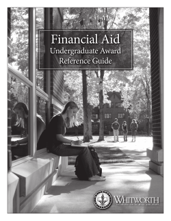 Financial Aid - Whitworth University