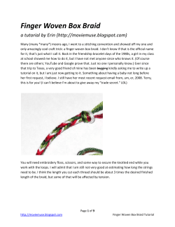 Finger Weaving Box Braid Tutorial