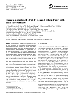 Source identification of nitrate by means of
