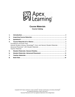 Course Materials