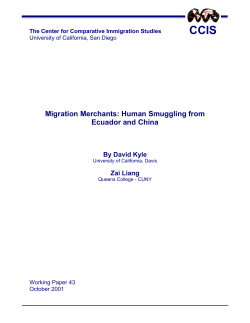 Migration Merchants - Center for Comparative Immigration Studies