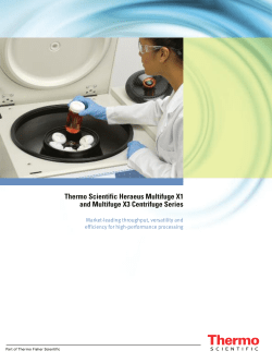 Heraeus Multifuge X1 and Multifuge X3 Centrifuge Series [EN]